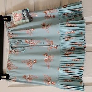 NWT Beautiful LUCY LOVE SKIRT Bombay Hindu Print SzM USA Tennis Fairy Pickleball